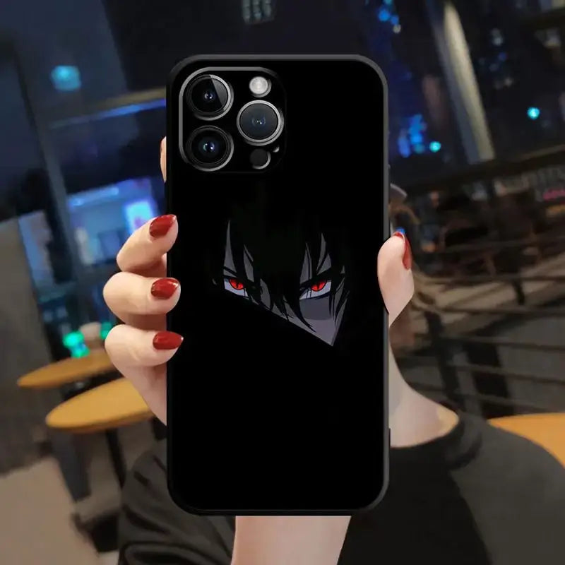 A protective Naruto iPhone Case featuring dynamic anime art, compatible with Apple iPhone 15, 14, 13, 12, 11 and Pro Max models.
