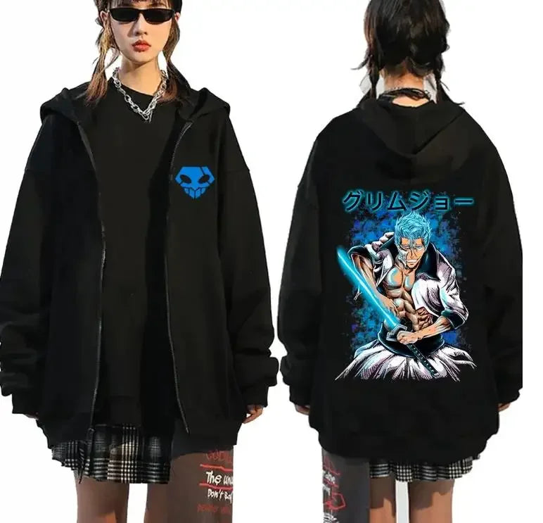 Bleach Ichigo Zip Up Hoodie | Anime Streetwear Coat – Infinite