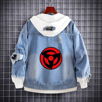 Naruto Akatsuki Itachi Harajuku Pullover Hoodie back view flannel Harajuku anime sweatshirt