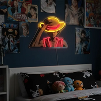 One Piece Luffy Acrylic Neon LED Light custom anime sign home decor bar wall art