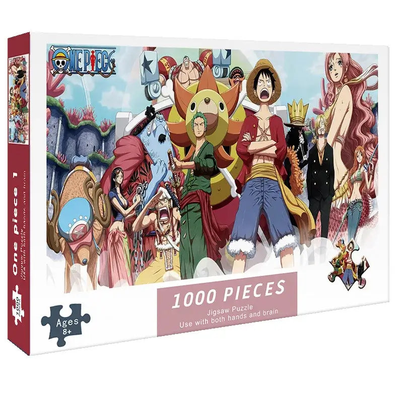 Japanese Anime Puzzle 1000 piece stress relief toy for adults and kids featuring vibrant anime-inspired artwork
