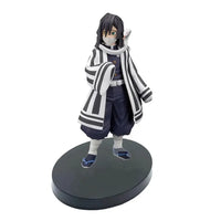 A highly detailed 16cm Demon Slayer Anime Figure made of premium PVC, showcasing Kamado Tanjiro in a dynamic warrior action pose for desktop decoration.