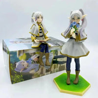 A high-quality 14cm Frieren Anime Figure sitting down, functioning as a noodle stopper and desktop decoration.