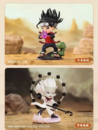 A cute Naruto Pop Mart Blind Box from the Ninkai Taisen Series featuring a collectible chibi anime desktop decoration model.