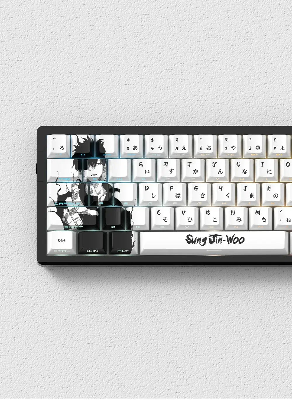 Miyu 129-Key OEM PBT Translucent Keycaps side-engraved 5-side thermal sublimation custom mechanical keyboard