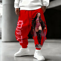 Demon Slayer Cotton Pants: Nezuko Kamado 2025 Winter Streetwear