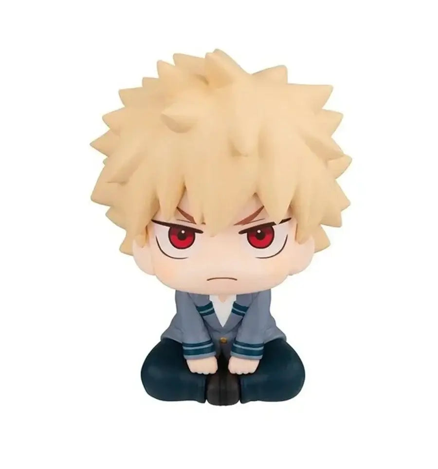A highly detailed 18cm My Hero Academia Anime Figure made of PVC, featuring action poses of All Might, Deku, and Bakugo for collectors.