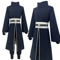 Uchiha Obito Cosplay Costume Set featuring a polyester top and pants, ideal for conventions and Halloween festivities.