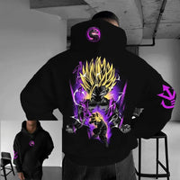 Dragon Ball Majin Buu Pink Oversized Hoodie worn lifestyle shot kawaii oversized anime streetwear