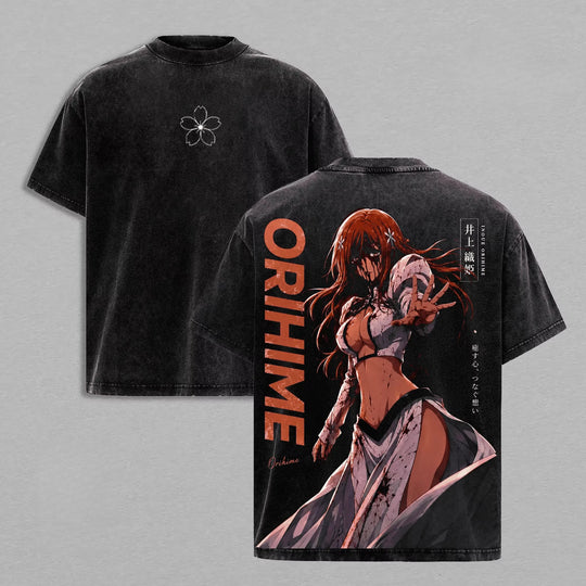 Orihime Inoue BLEACH Y2K Oversized T-Shirt | Washed Tee