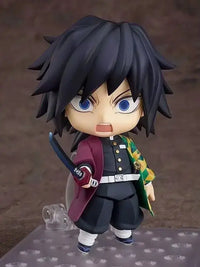 High-quality Demon Slayer Nendoroid Figures featuring Kamado Tanjiro, Nezuko, and Uzui Tengen posing for an upscale anime collection display.