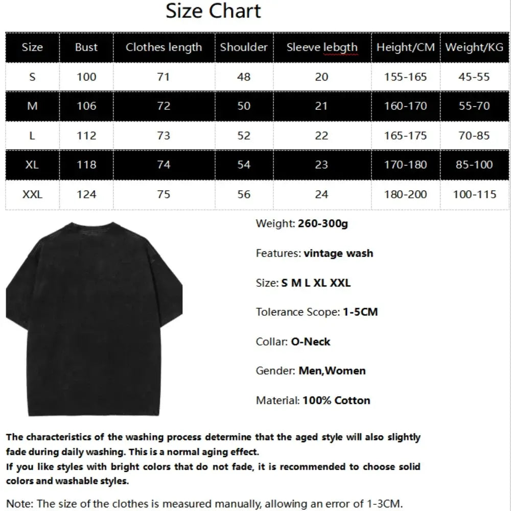 Jujutsu Kaisen Cross Graphic Oversized T-Shirt featuring bold graphic designs front and back in washed black finish.