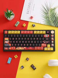 Naruto Uzumaki Translucent Mechanical Keyboard Keycap Bandai PBT PC gradient OEM holiday gift