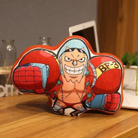 One Piece Kawaii Pillow Doll anime plush cushion featuring Luffy Zoro Sanji Chopper and Usopp soft stuffed toy gift