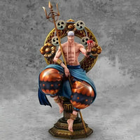 One Piece Enel Thunder God POP MAX GK Figure 39cm side profile sitting thunder pose Bandai