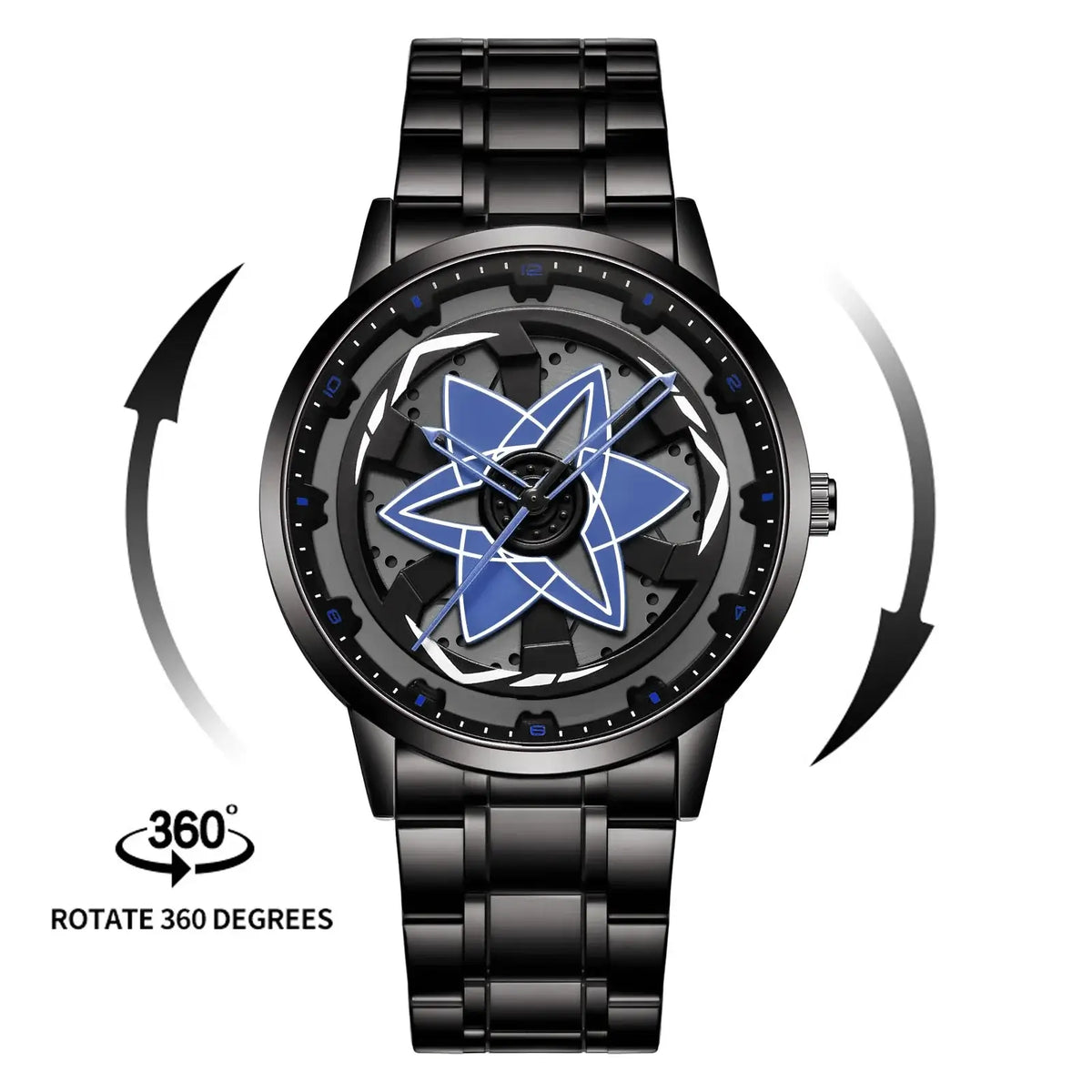 VA VA VOOM Racing Series Watch creative spinning dial stainless steel waterproof sports quartz watch for men
