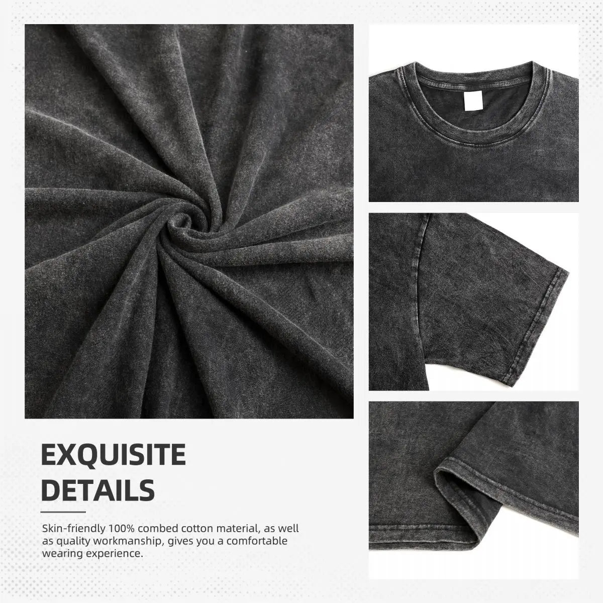 Nelliel Bleach Vintage Washed Soft Cotton T-Shirt | Casual Tee