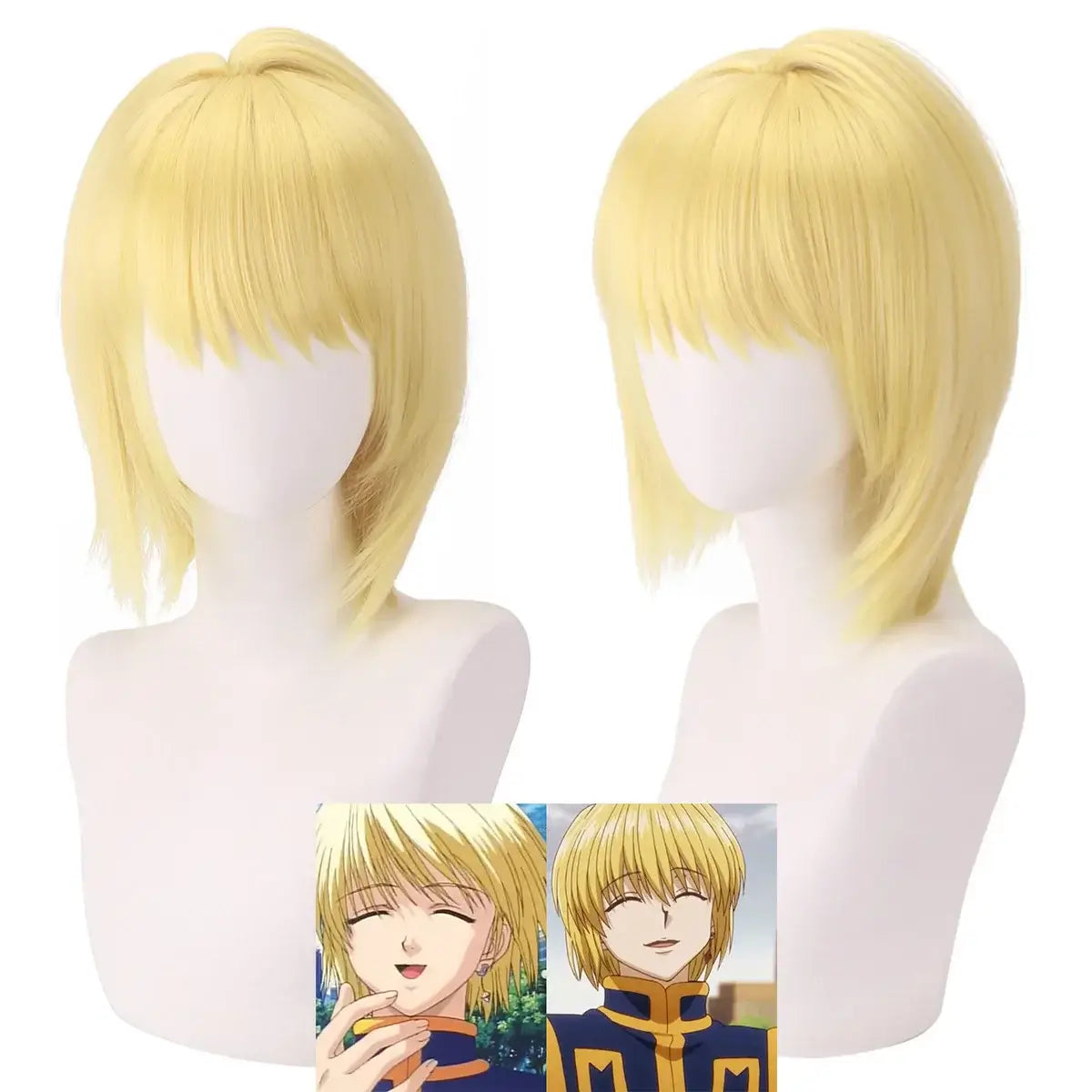 Kurapika Hunter x Hunter Cosplay Costume Full Set complete top pants vest wig chain Halloween
