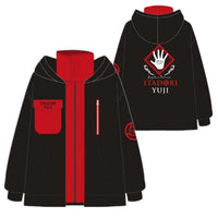 A casual Jujutsu Kaisen Tracksuit featuring Gojo Satoru and Itadori Yuji character designs, consisting of a pullover hoodie and matching pants.
