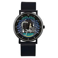 Close-up of Demon Slayer Nezuko Sanemi Anime Student Analog Watch dial character detail
