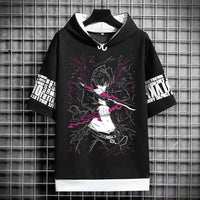 Solo Leveling Anime Graphic T-Shirt Korean Fashion black manga short sleeve men breathable
