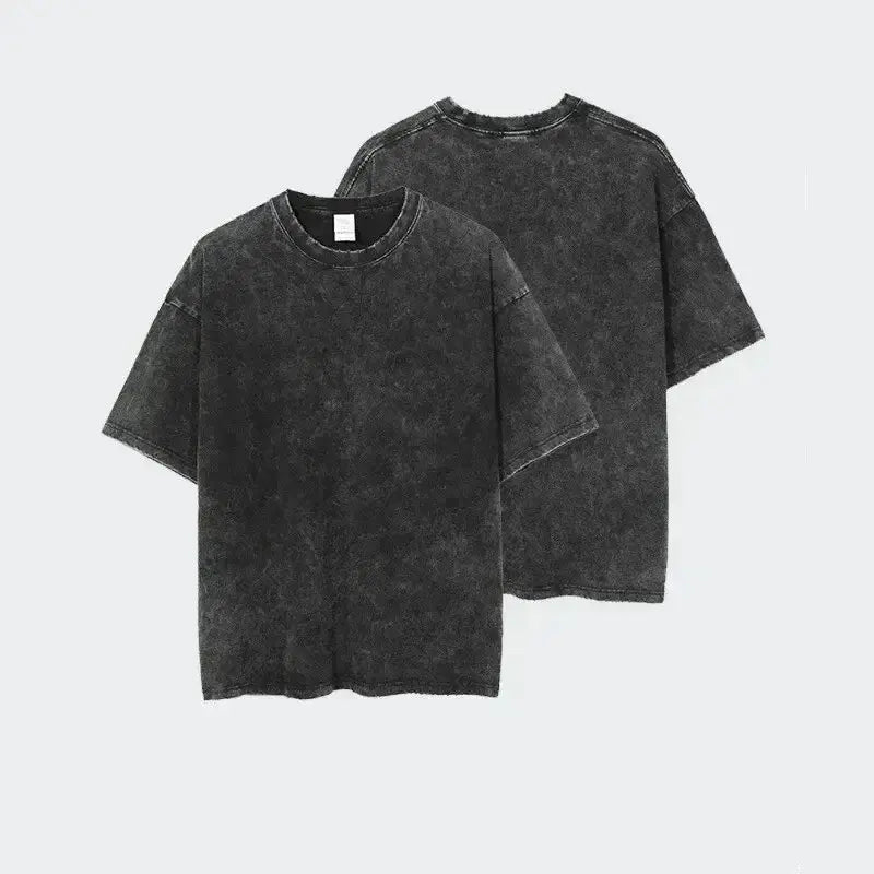 Close-up of Bleach Aizen Sousuke Harajuku Washed Graphic T-Shirt Aizen print washed cotton detail