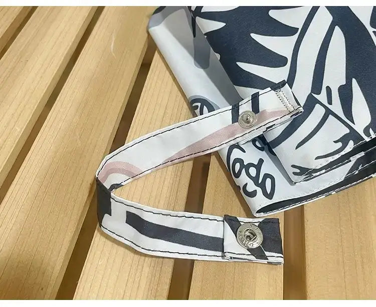 An automatic One Piece Nika Luffy Fold Umbrella with a three-fold design, featuring Gear 5 anime art and black glue sunscreen.