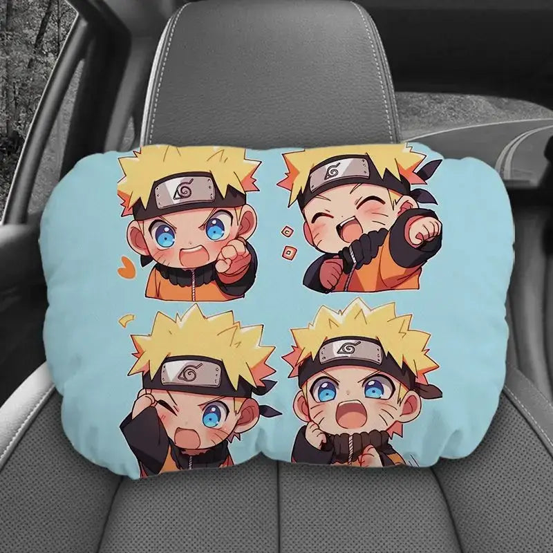 Naruto Uzumaki Plush Car Seat Neck Pillow Bandai flannel elastic cotton 20x32cm all cars