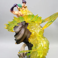 Roronoa Zoro PVC Figure 30cm With Light Bandai One Piece luminous standing model Christmas gift