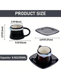 Luffy Ace Sabo Chopper Mug One Piece Ceramic in use on desk anime home decor coffee tea gift display