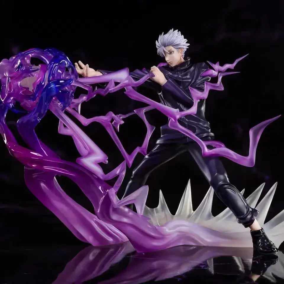 High-quality Jujutsu Kaisen Figures PVC model statues featuring Satoru Gojo, Itadori Yuji, and Ryomen Sukuna for desktop decoration.