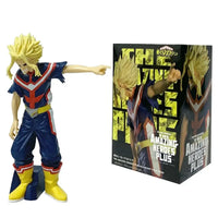 A highly detailed 18cm My Hero Academia Anime Figure made of PVC, featuring action poses of All Might, Deku, and Bakugo for collectors.