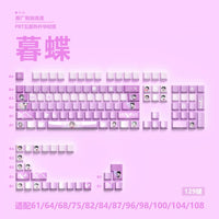 Miyu 129-Key OEM PBT Translucent Keycaps side-engraved 5-side thermal sublimation custom mechanical keyboard