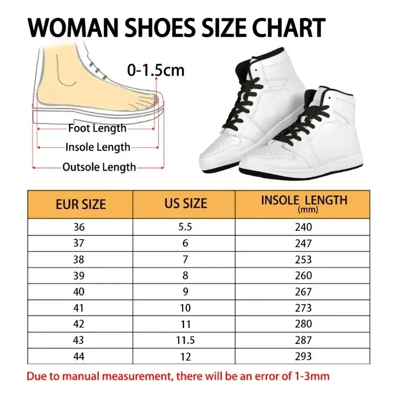 Pair of trendy Naruto High Top Sneakers made of durable PU leather, featuring anime cartoon designs for casual street sports and basketball.