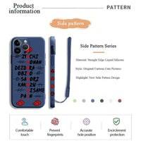 A black Akatsuki Cloud Phone Case featuring the red cloud symbol pattern, compatible with Apple iPhone 16, 15, 14 Pro Max, and 13.