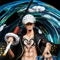 Close-up of Trafalgar Law GK Luminous PVC Figure special edition sculpture detail Bandai PVC