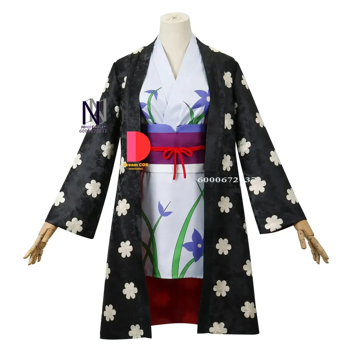 Nico Robin One Piece Cosplay Costume Kimono Dress anime convention Halloween carnival women