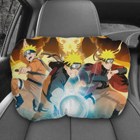 Naruto Uzumaki Plush Car Seat Neck Pillow Bandai flannel elastic cotton 20x32cm all cars