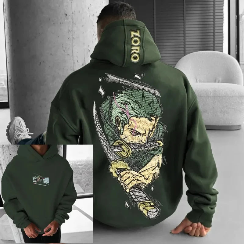 Dragon Ball Majin Buu Pink Oversized Hoodie kawaii anime cotton fashion black horns green teeth