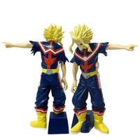 A highly detailed 18cm My Hero Academia Anime Figure made of PVC, featuring action poses of All Might, Deku, and Bakugo for collectors.