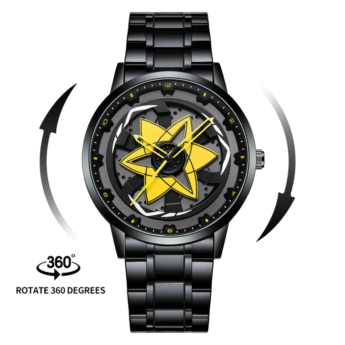VA VA VOOM Racing Series Watch creative spinning dial stainless steel waterproof sports quartz watch for men