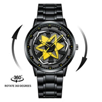 VA VA VOOM Racing Series Watch creative spinning dial stainless steel waterproof sports quartz watch for men