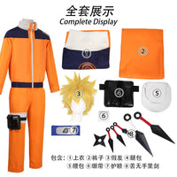 Naruto Uzumaki Orange Cosplay Costume | Genin Outfit
