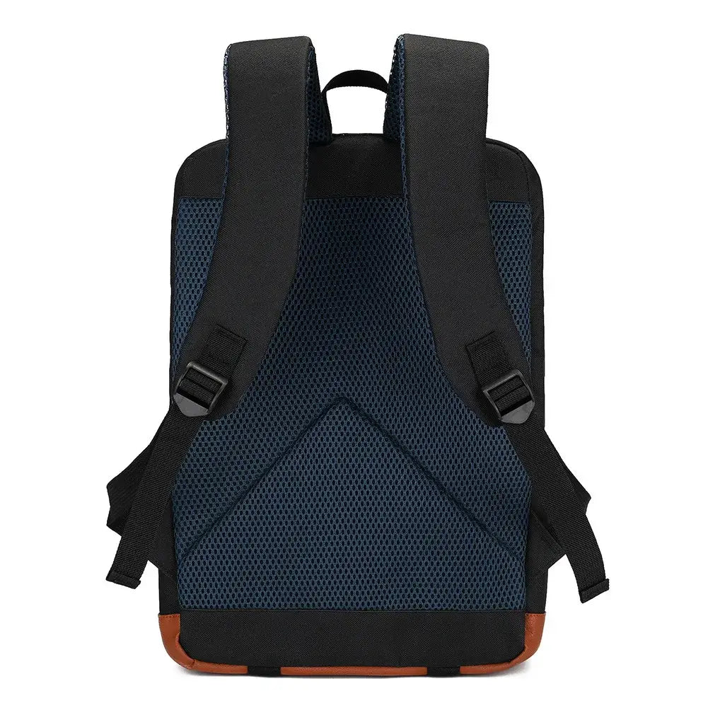 A large, unisex One Piece Luffy Printed Unisex Backpack suitable for school and travel, with compartments for a laptop and iPad.