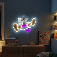 One Piece Luffy Acrylic Neon LED Light custom anime sign home decor bar wall art