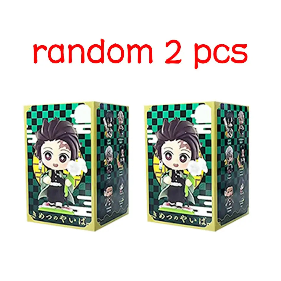 Demon Slayer Tanjiro Nezuko Blind Box Figure anime cartoon statue ornament surprise gift