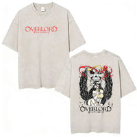 Albedo Overlord Vintage Washed T-Shirt Anime Graphic Tee