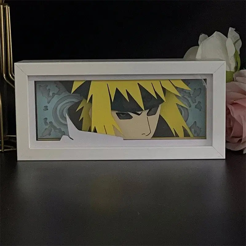 Naruto Uchiha Sasuke 3D Anime LED Light Box illuminated warm glow anime desk lamp decoration