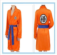 Dragon Ball Goku Flannel Anime Cosplay Bathrobe warm unisex home pajamas autumn winter
