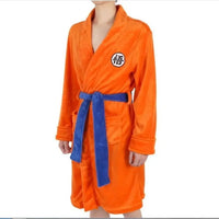 Dragon Ball Goku Flannel Anime Cosplay Bathrobe warm unisex home pajamas autumn winter